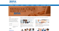 Desktop Screenshot of myrsna.rsna.org